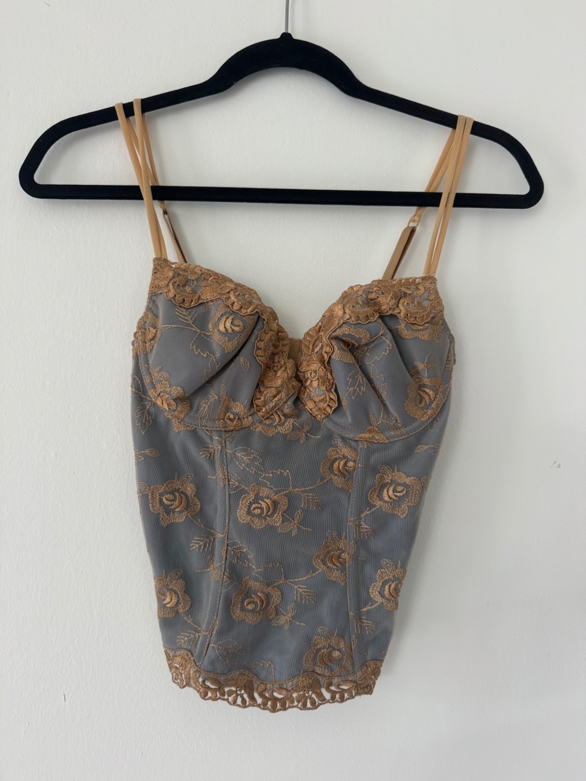 blue and gold women’s corset soze 34D