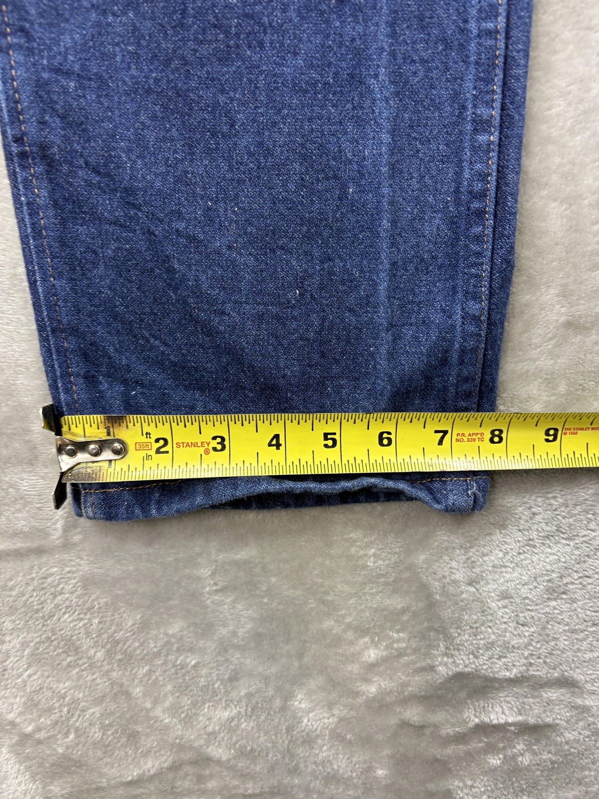 Wrangler 47MWZ Regular Fit Jeans Mens 32×36 Blue Straight Leg Cowboy Cut Denim