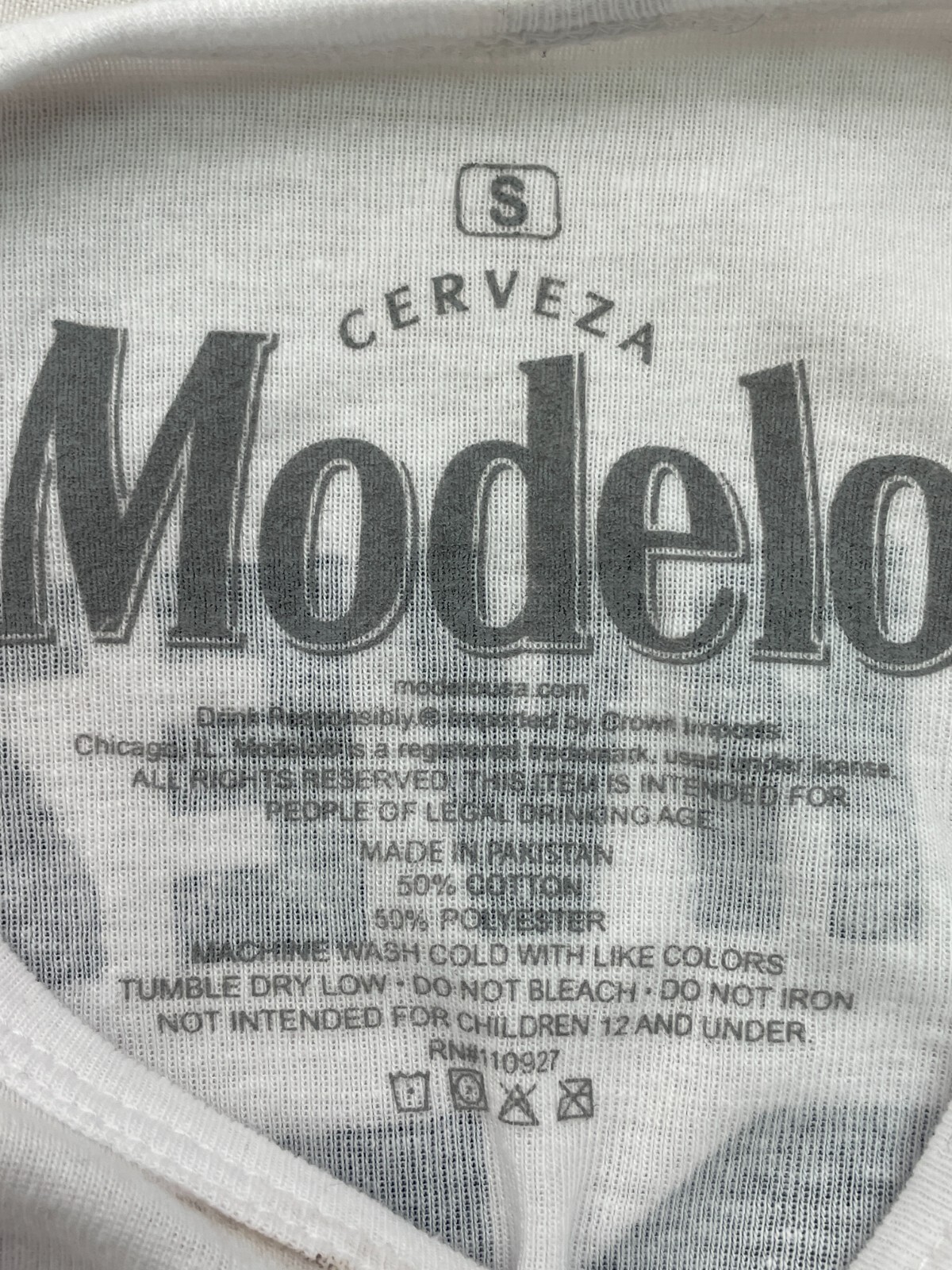 Cerveza Modelo Beer Est 1925 White Jersey Style Soccer T-Shirt Kids SMALL