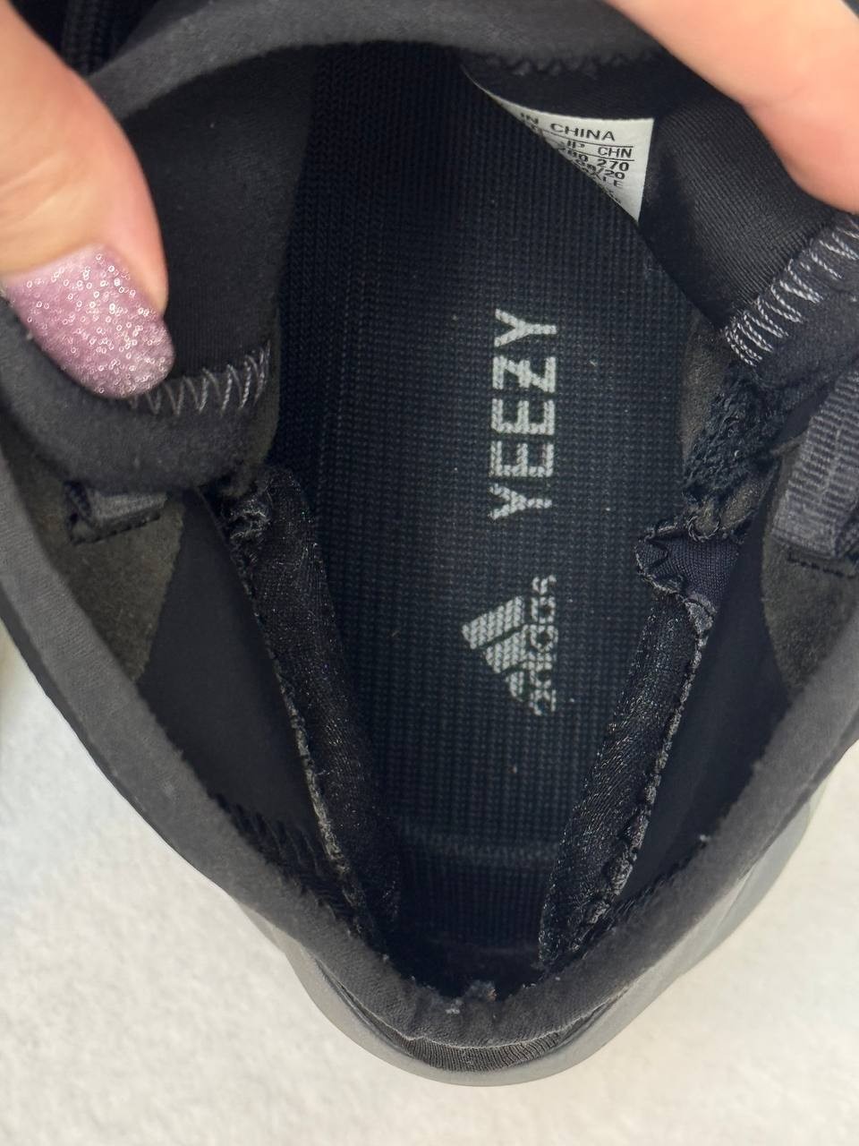 Size 10 – adidas Yeezy Quantum Frozen Blue Black Grey Suede Leather (GZ8872)