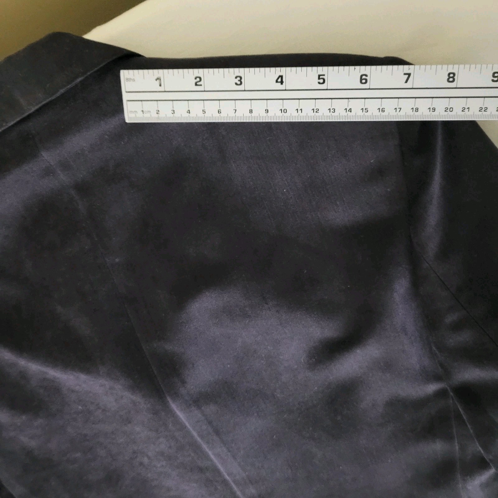 Vtg Cabrini Mens S Blue Black Twill Smooth Sport Coat Moleskin Feel