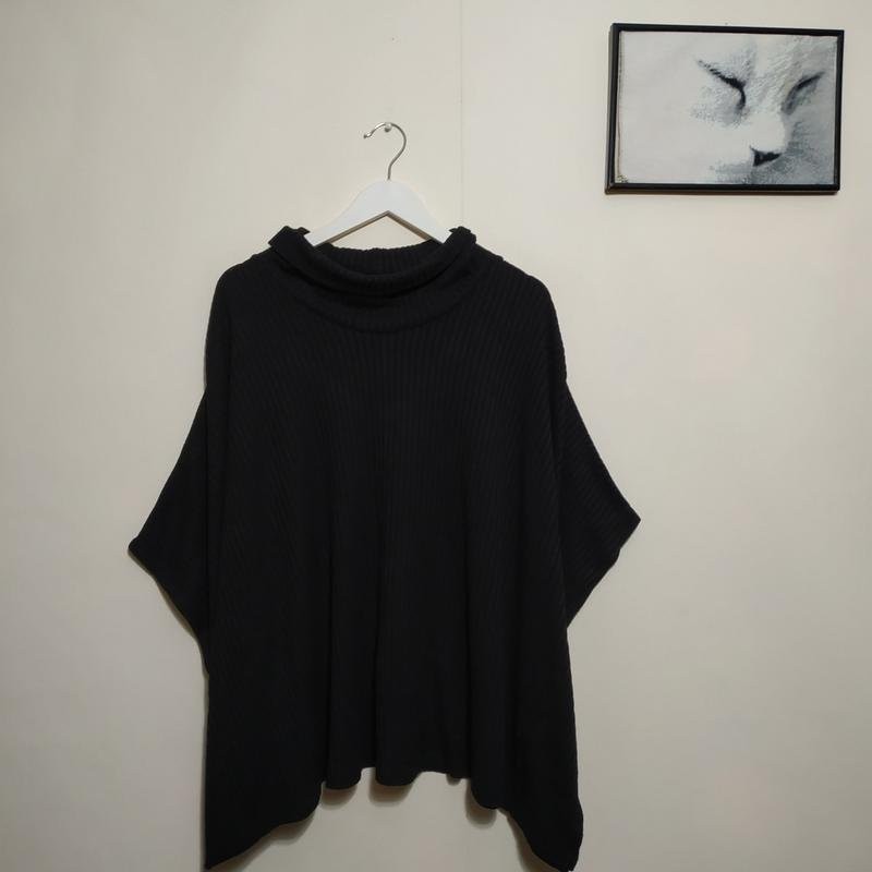 Women PrettySecrets Poncho Black Knit 6XL