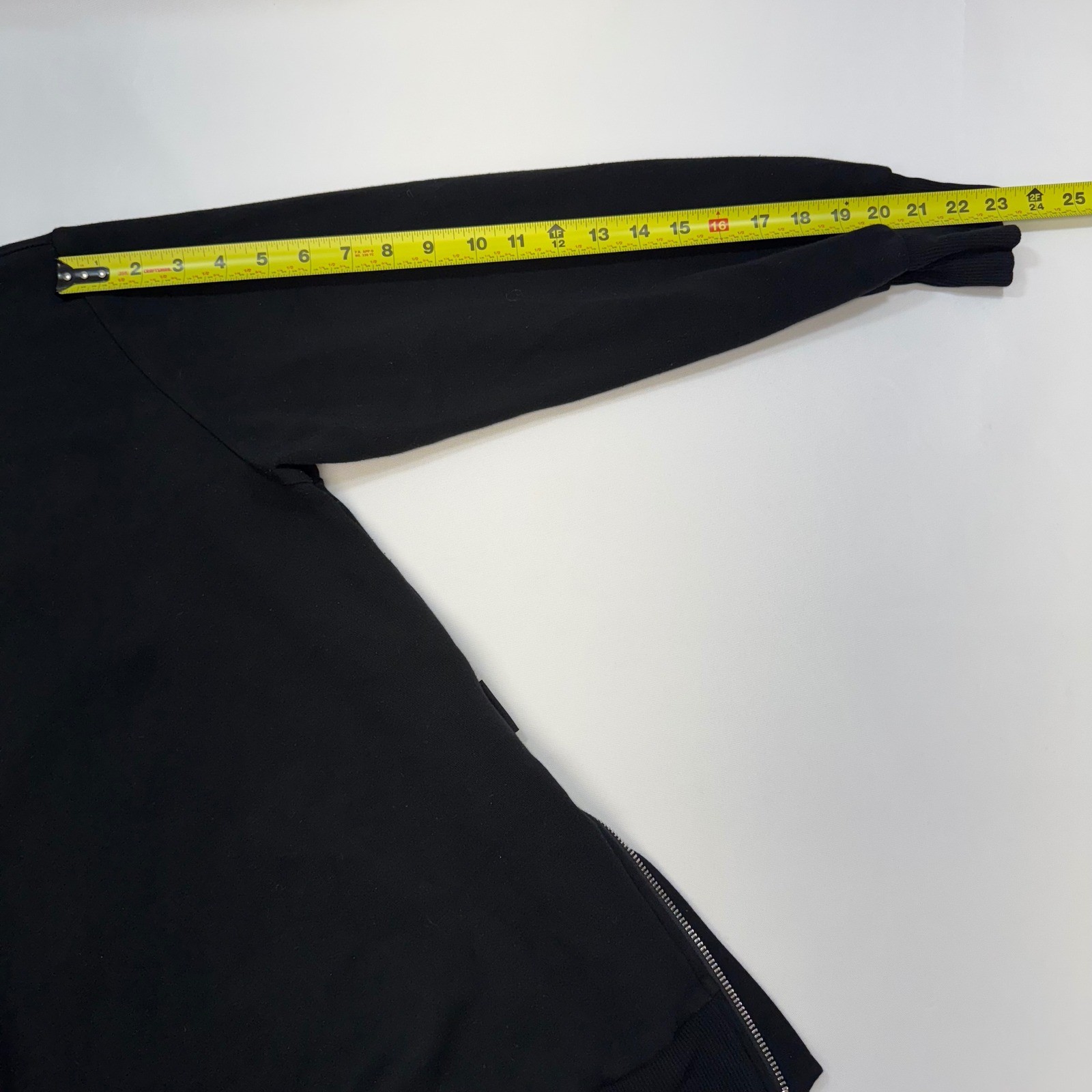 Varley Charter Sweat 2.0 DoubleSoft Black Side Zip Sweatshirt VAR01658 Large