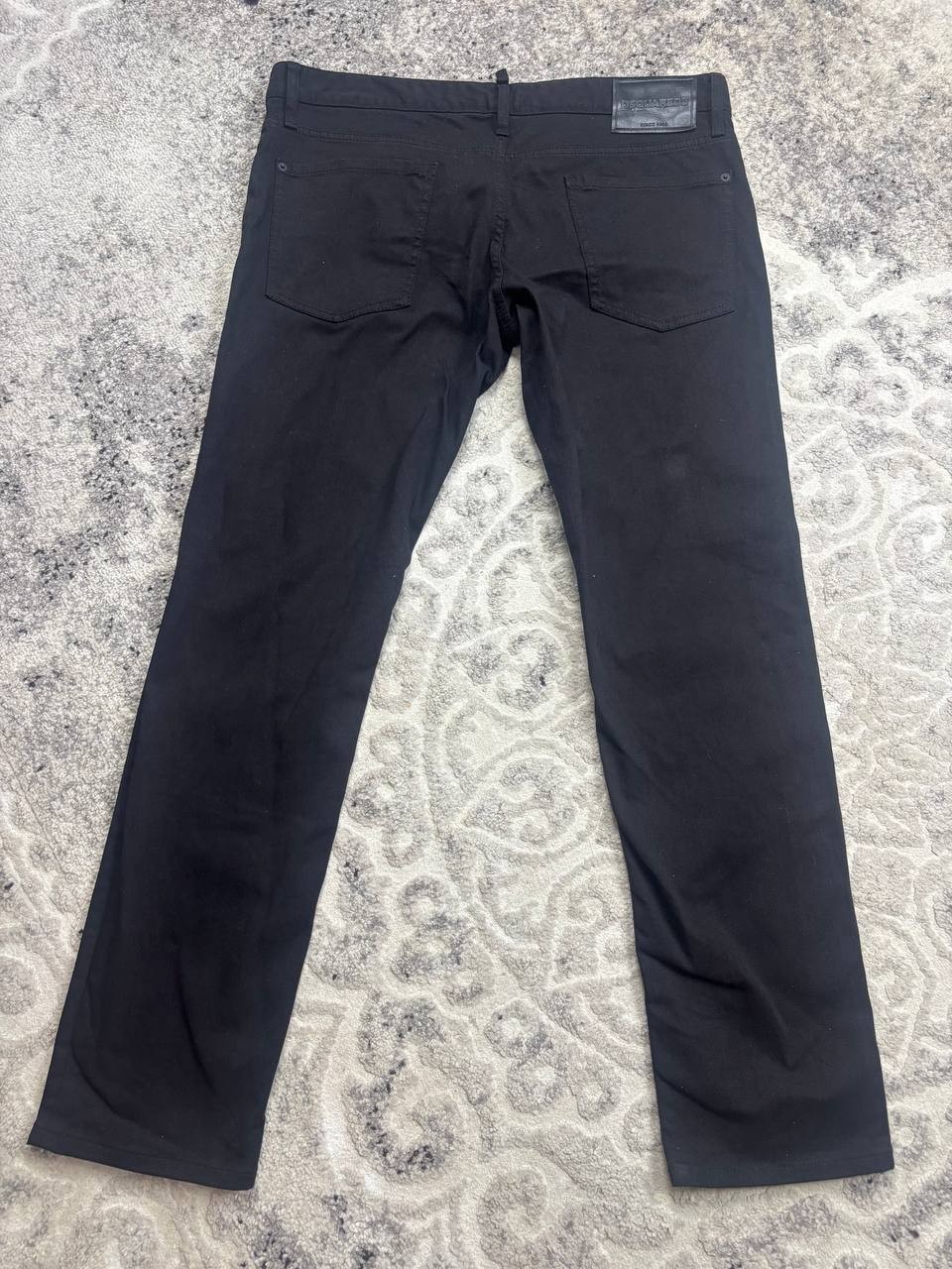 DSQUARED2 Black Denim Jeans Size 54 Made in Romania Straight Slim Authentic