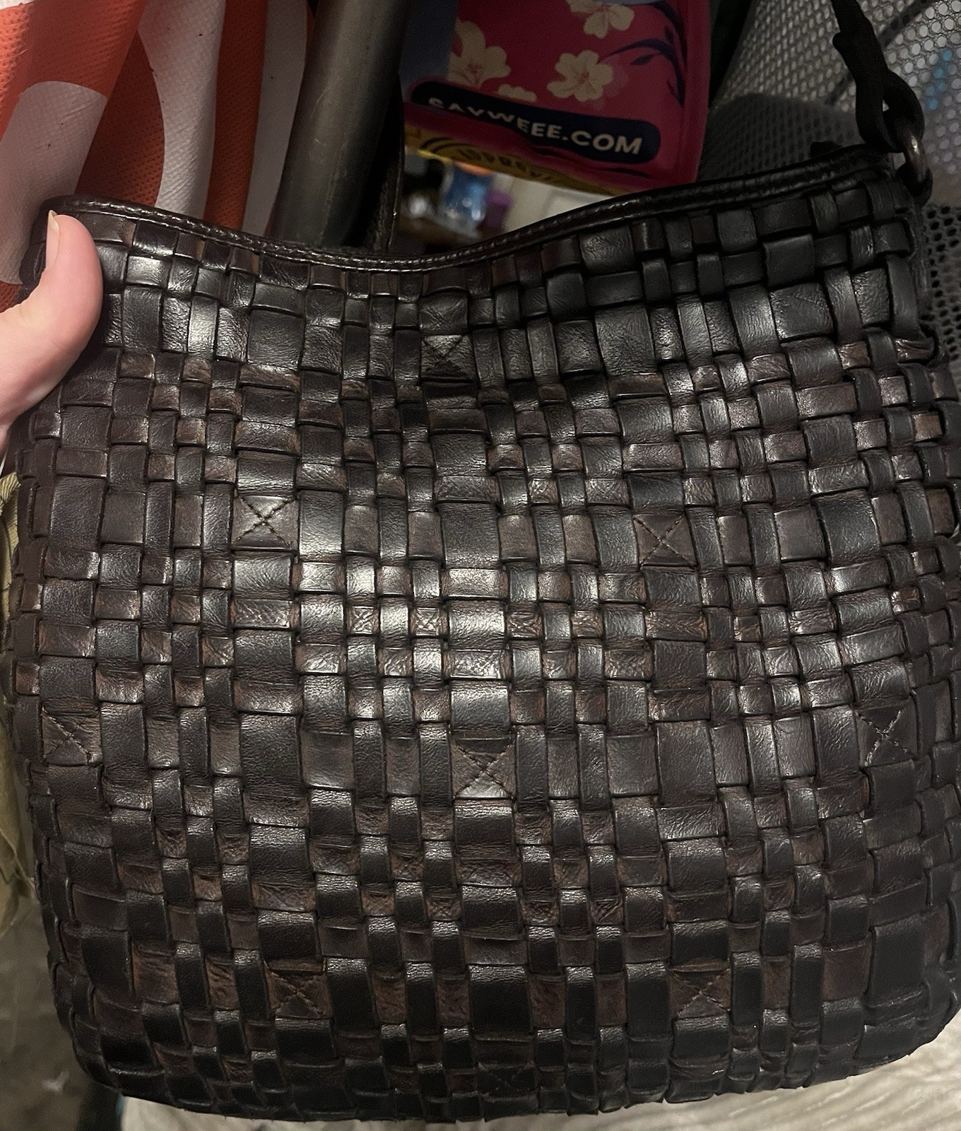 Vilenca Holland Anthropologie 100% Genuine Leather Woven Shoulder Handbag – NWOT