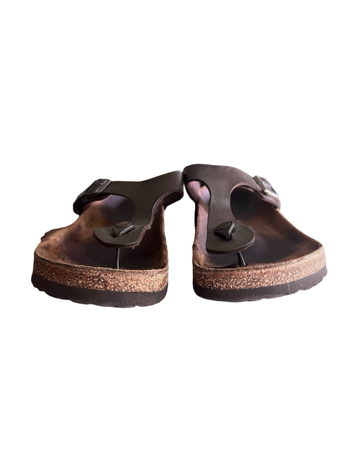 Birkenstock Gizeh Dark Brown Sandals Size 39 25mm Regular Wide Unisex Germany