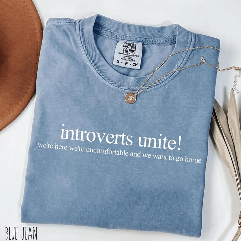Introverts Unite Comfort Tee Funny Introvert Humor Gift