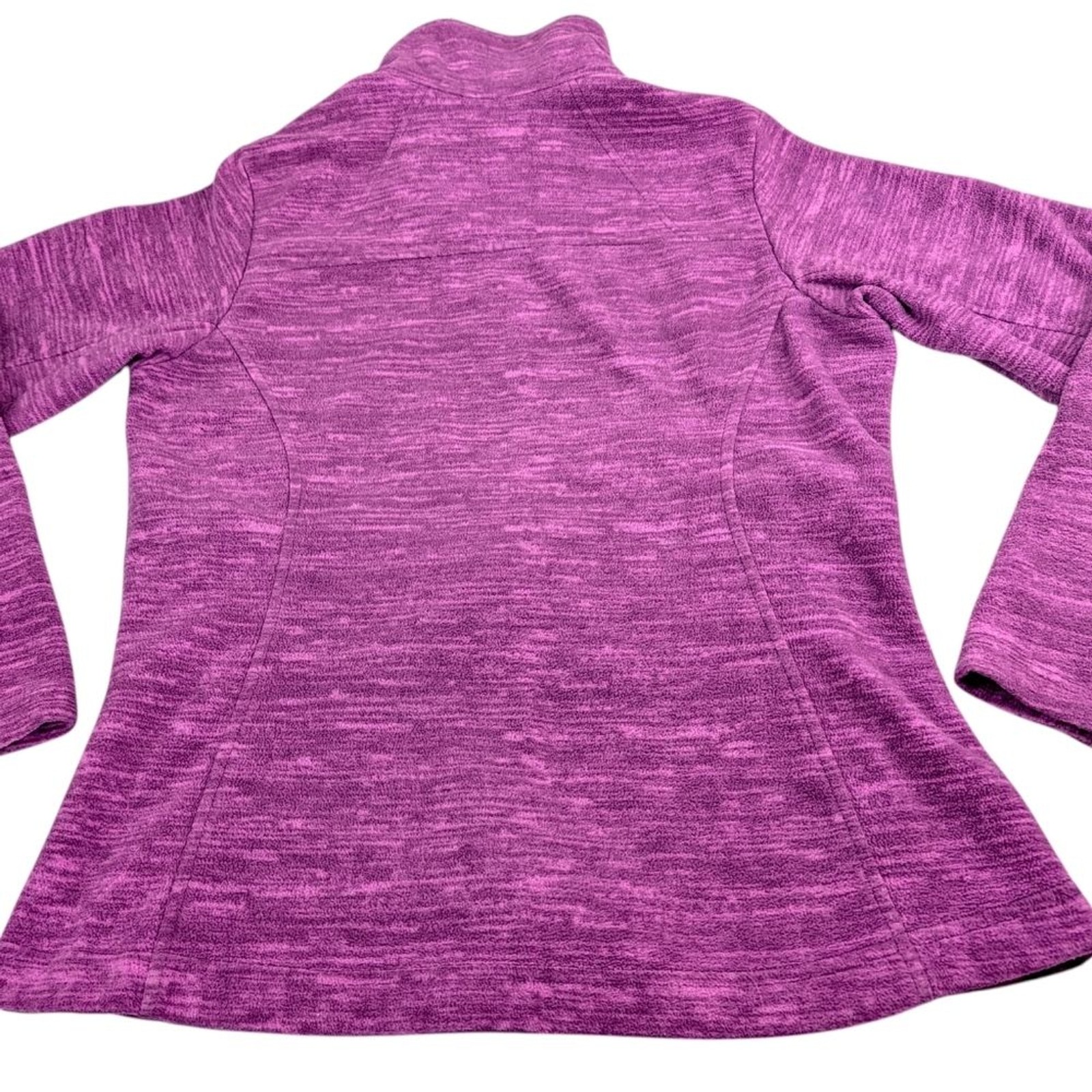 Columbia Women’s Fast Trek II Small Fleece Jacket Purple Pink Full Zip Pockets