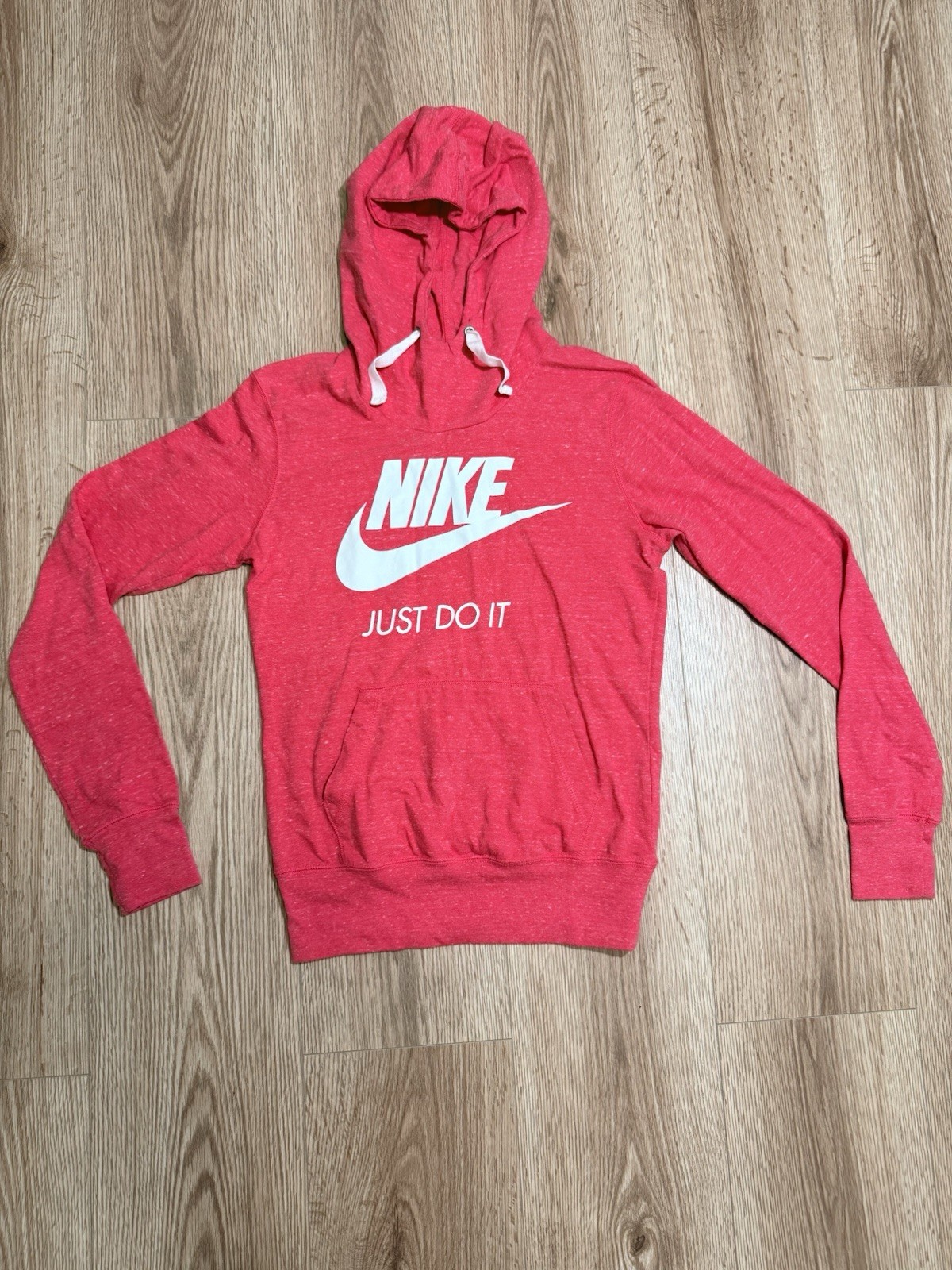 Nike Just Do It Pink Pullover Hoodie Women’s Long Sleeve Size Small