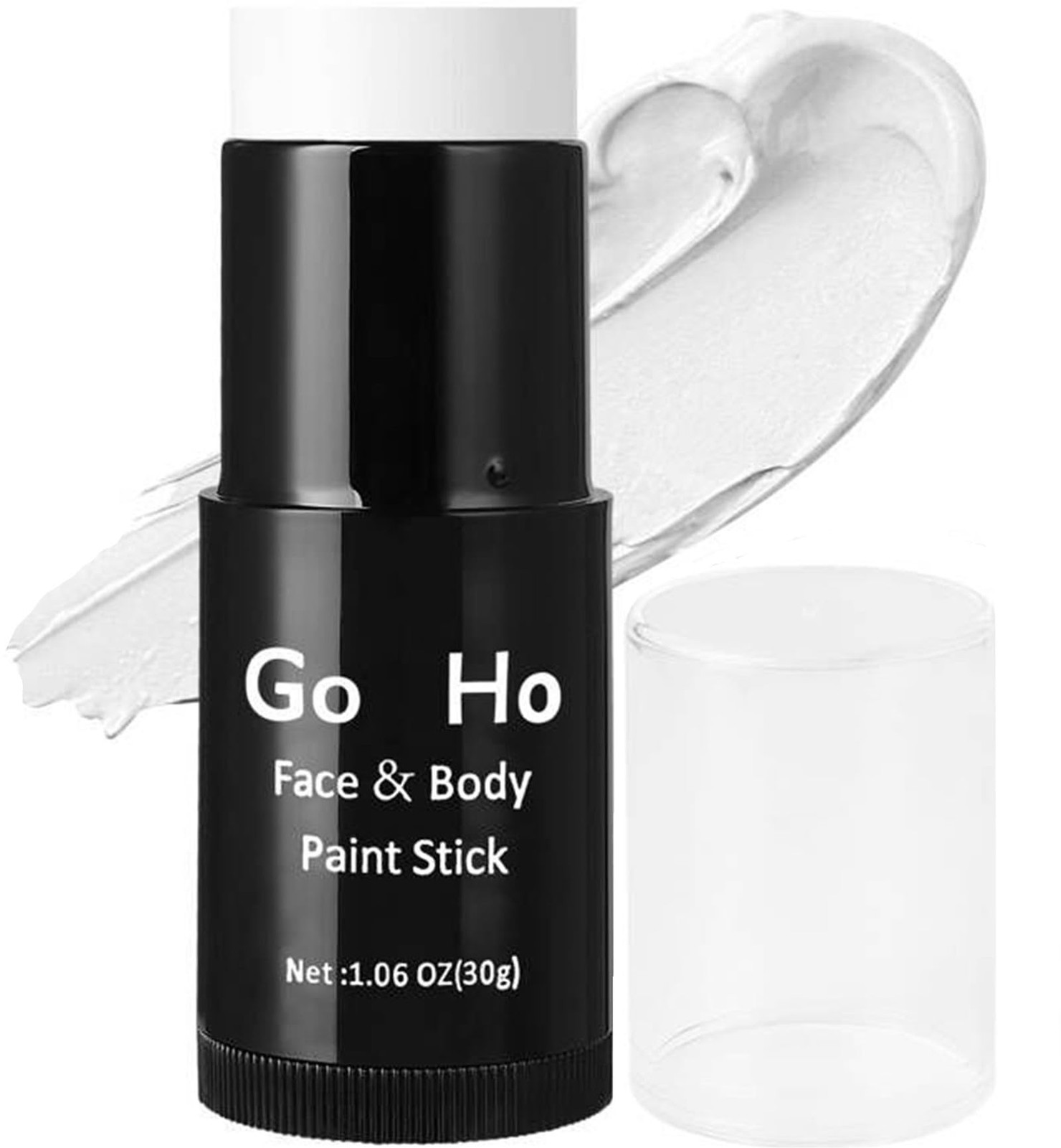 Go Ho 1.06 Ounce (Pack of 1), White Face Paint Stick Full-coverage