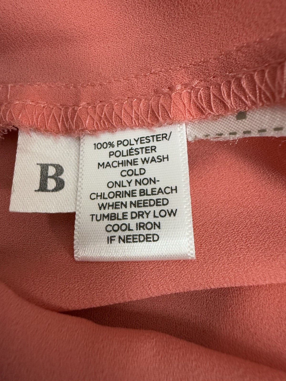 Loft XS Blouse Shell With Scalloped Button Detail Sleeveless Coral Super Cute