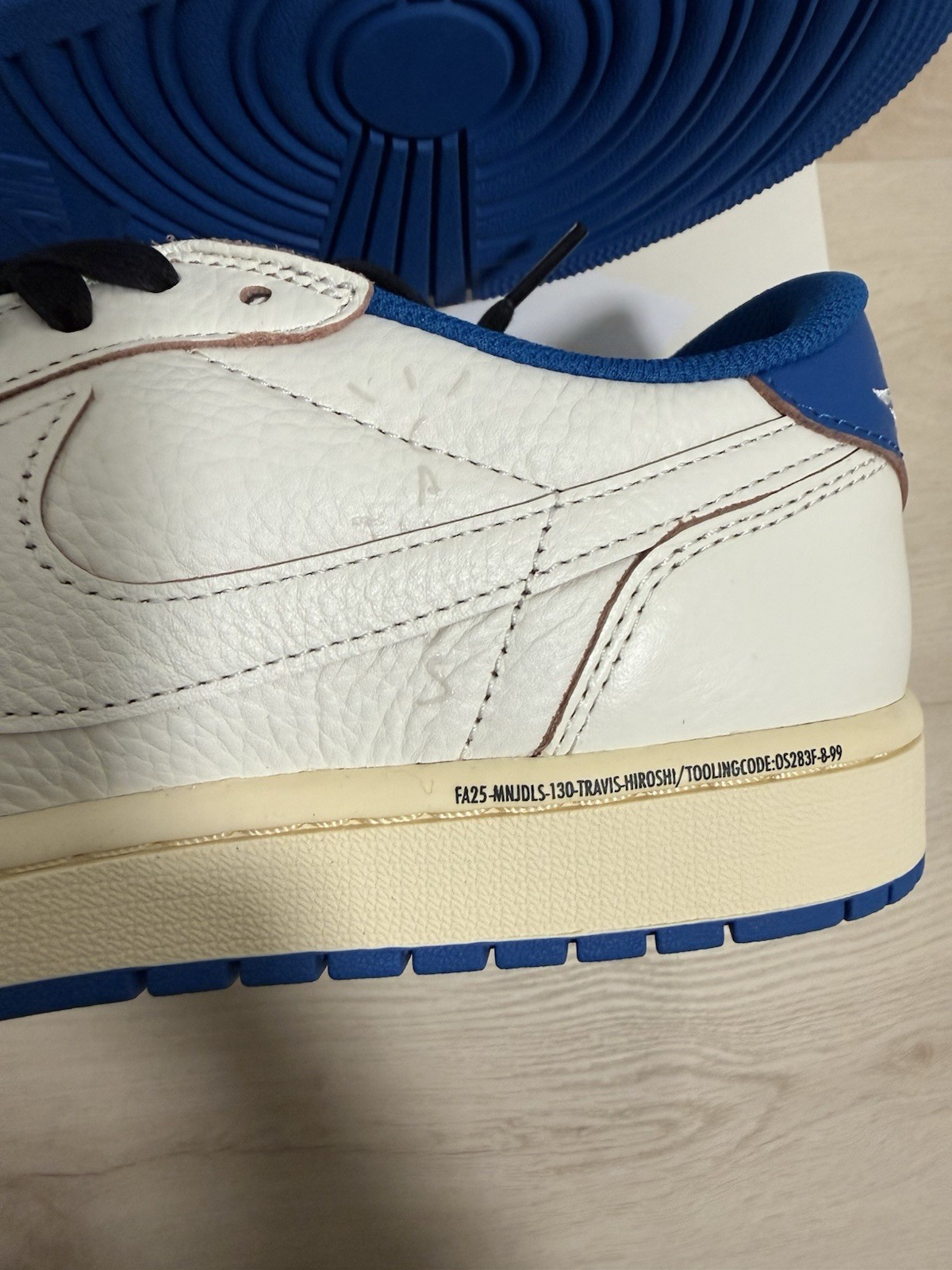Jordan 1 Low OG SP Fragment x Travis Scott Sail Military Blue – Men’s Size 12 ✅