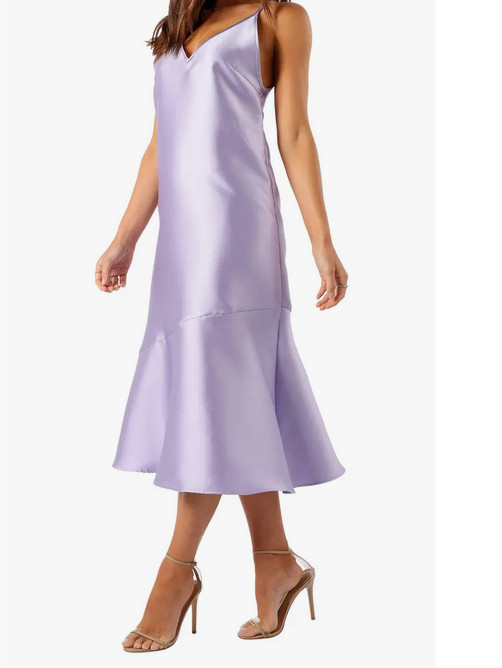 Petal + Pup Novan Satin Cocktail Dress Sz M $79 *1785
