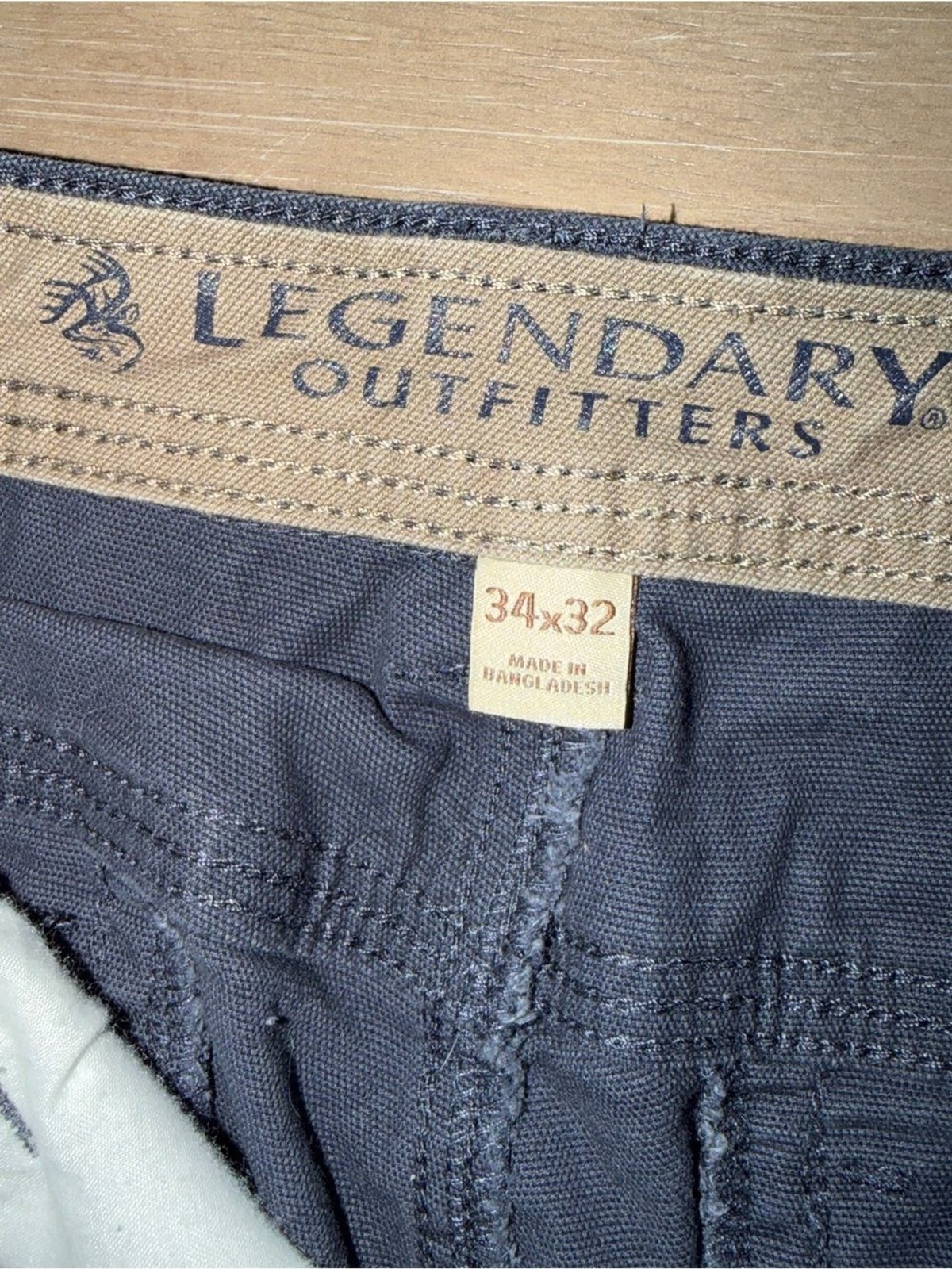 Legendary Outfitters Men’s Utility Work Pants 34×32 Navy Stretch Cargo