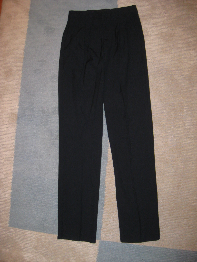 Mens Black Dress Pants Angelina 30 36 38 40 5 x 30 32 33 34 unhemmed to 35″ NEW
