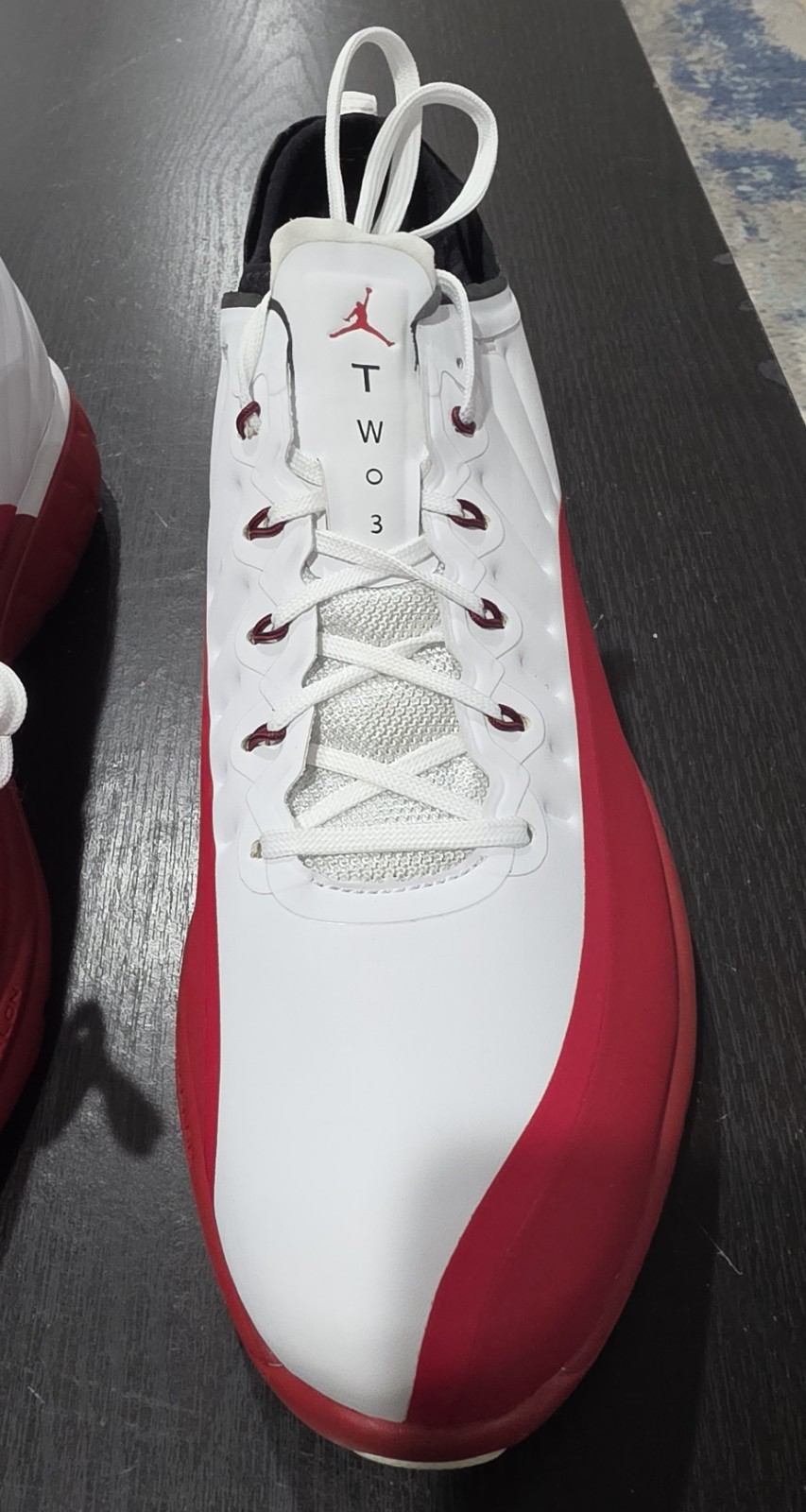 Jordan Trainer Prime White Gym Red 881463-120 Mens Size 12 New No Box TWO3 AJ12