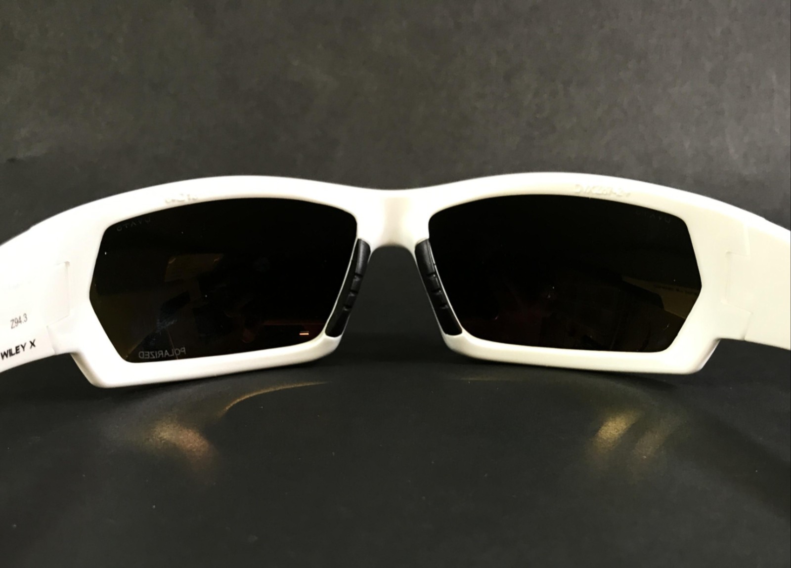 DVX by Wiley X Sunglasses NEXT ZW89582 White Z87 Frames w Black Polarized Lenses