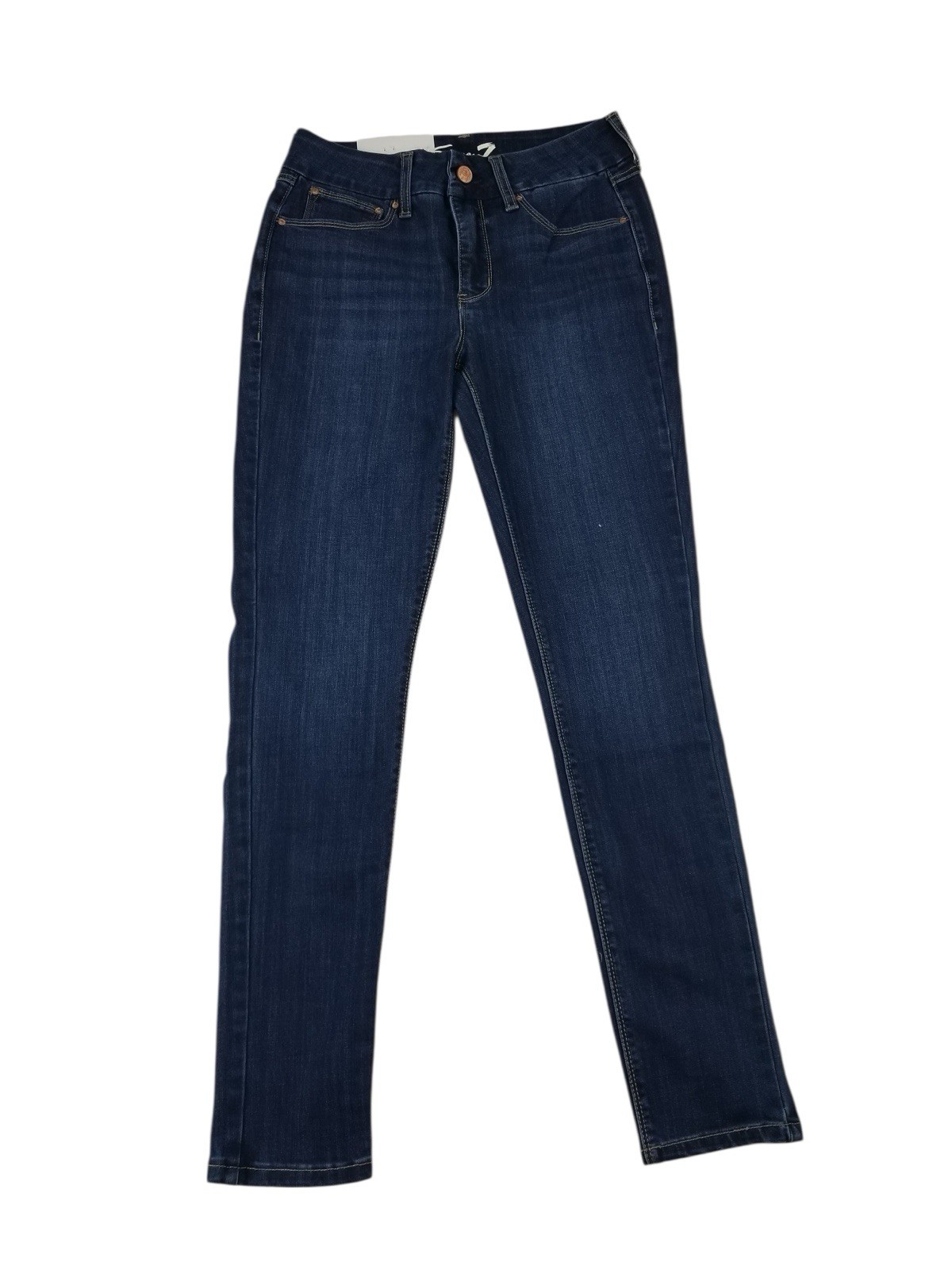 Seven7 Women’s Tummyless High Rise Comfortable Stretch Skinny Jean size 4 Mulan