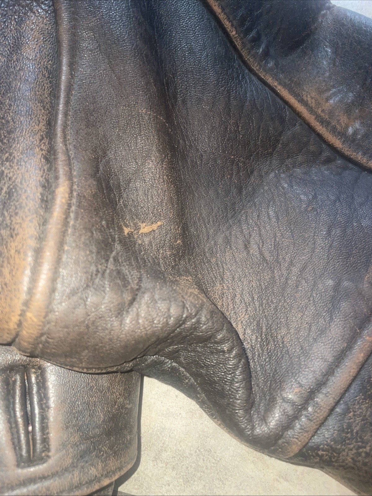 Vintage AVIREX Leather Flight Jacket Type G1 (Size M) As Is Photo Inside