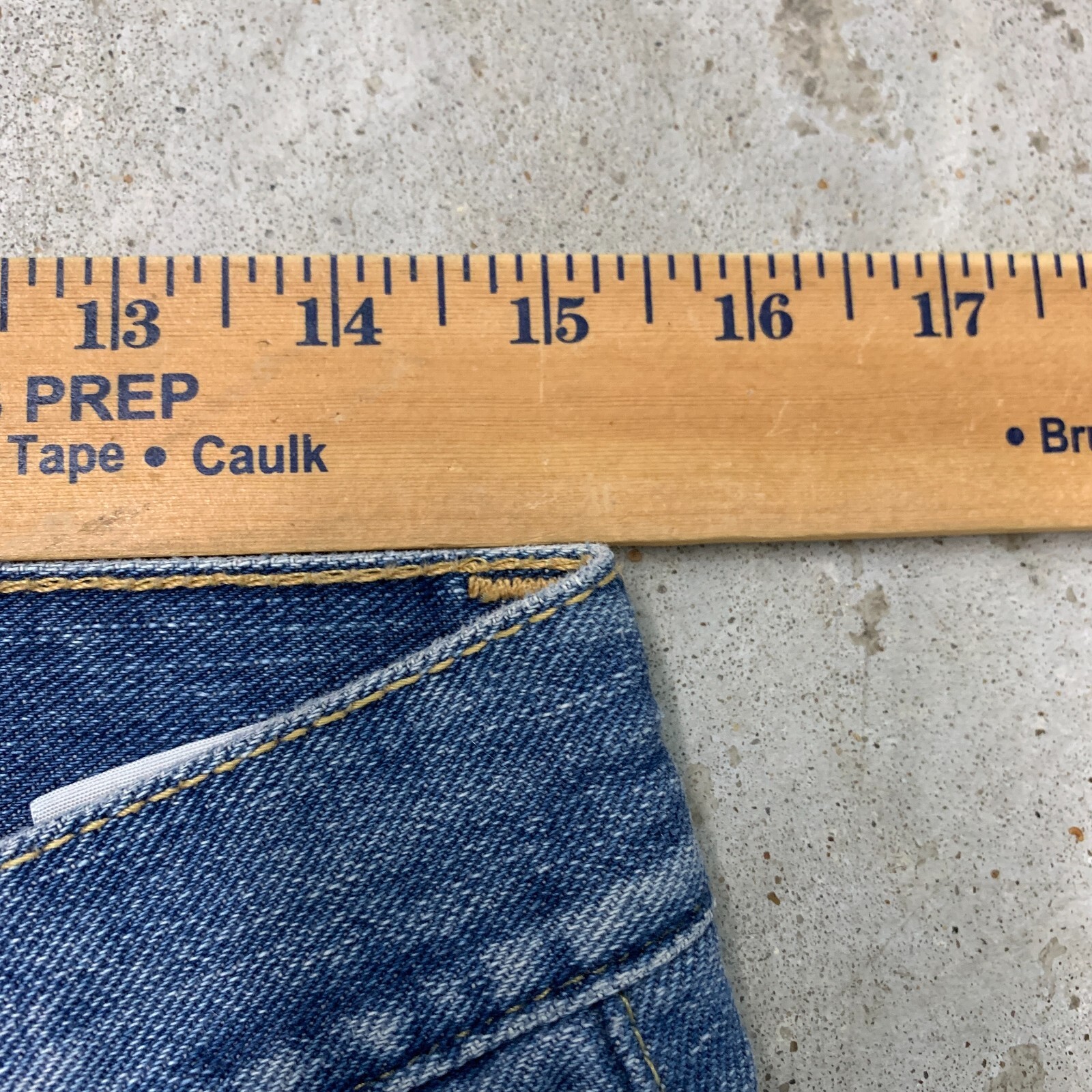 American Eagle Jeans 31×27 Blue Pants Low Rise Boot Distressed Grunge Tag 33×30