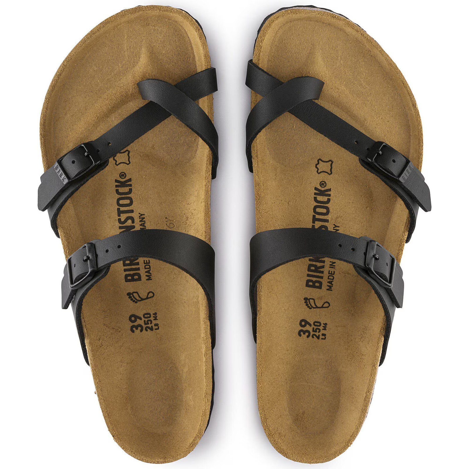 Birkenstock Mayari Black Birko-Flor Women’s Sandals – Regular Fit Sizes 37–41
