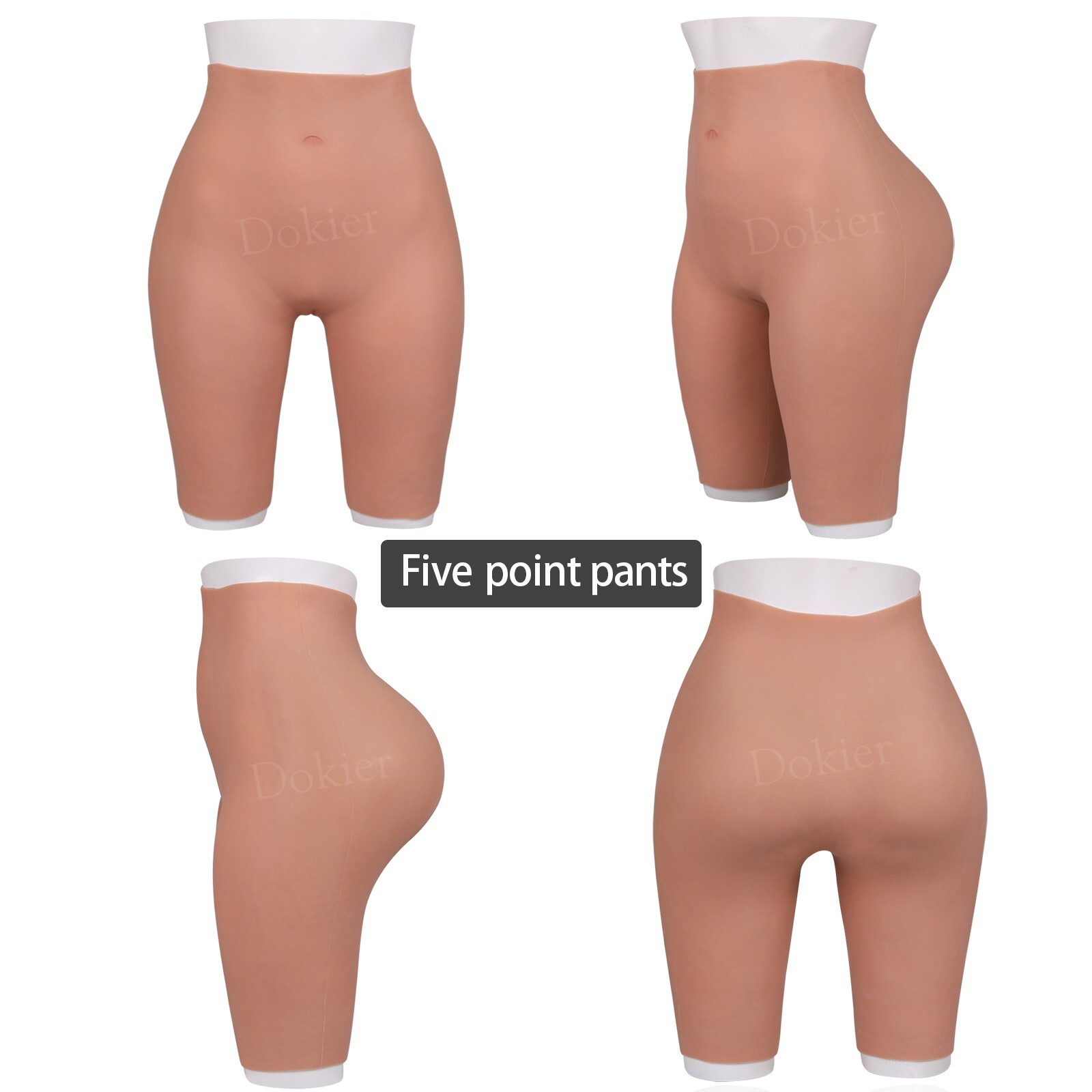 Dokier Silicone Hip Shaping Pants Panties Hip Buttock Enhancer Butt Lifting Pant