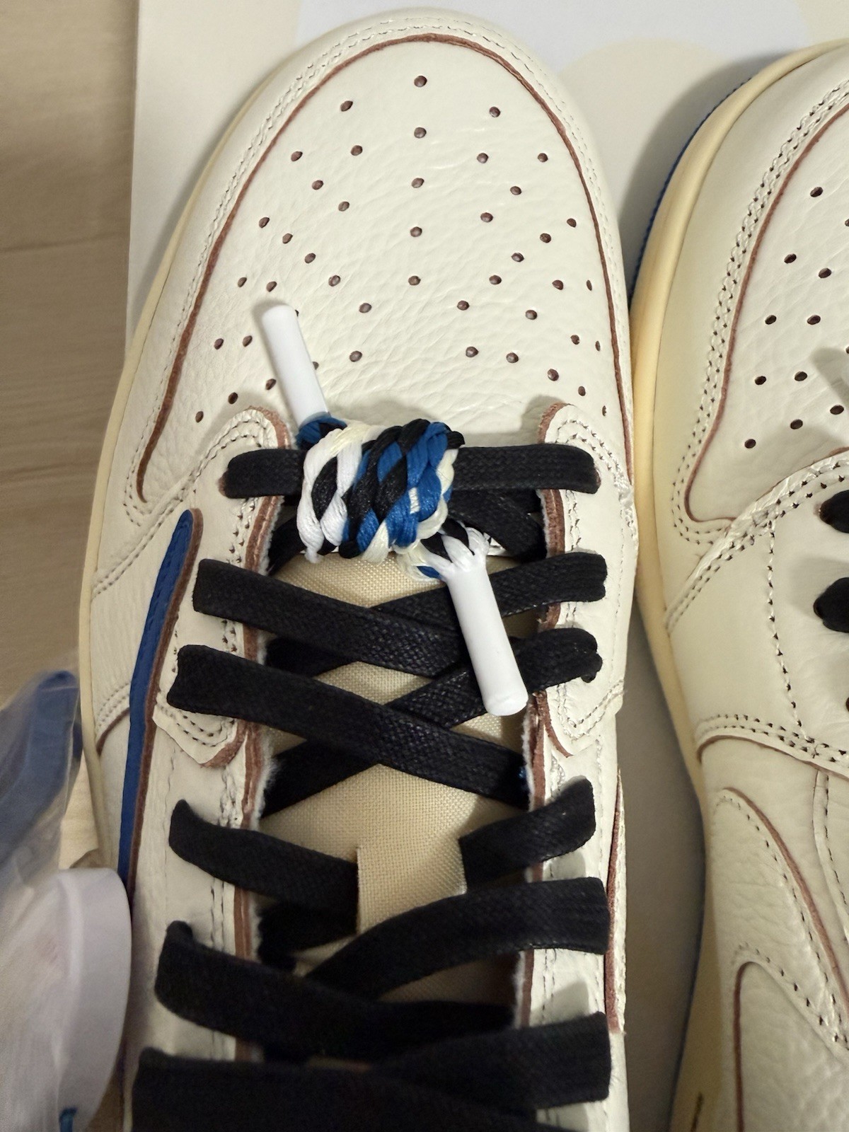 Jordan 1 Low OG SP Fragment x Travis Scott Sail Military Blue – Men’s Size 12 ✅