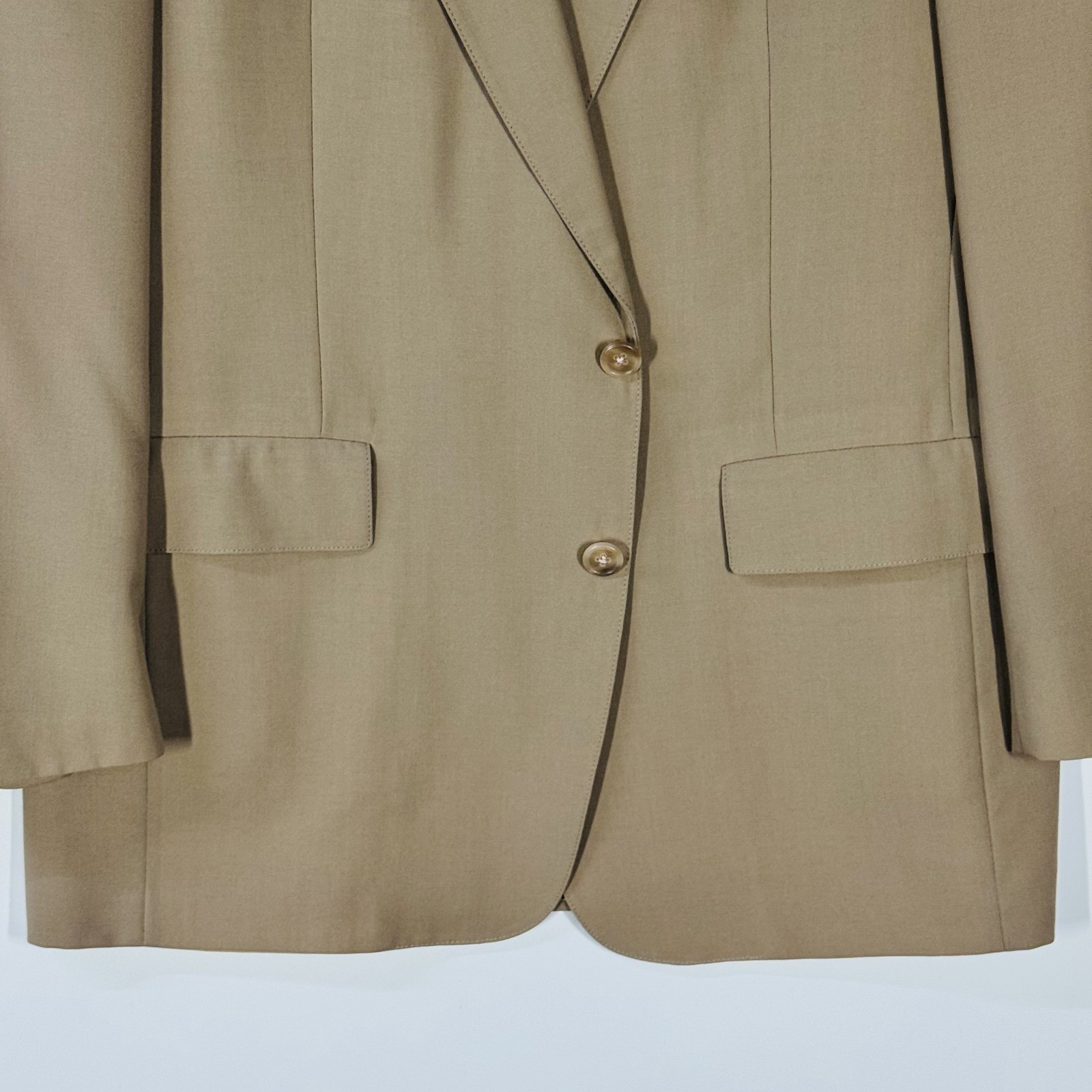 Austin Reed Men’s Blazer Jacket Ivory Gold Button USA Made Sport Coat Vintage