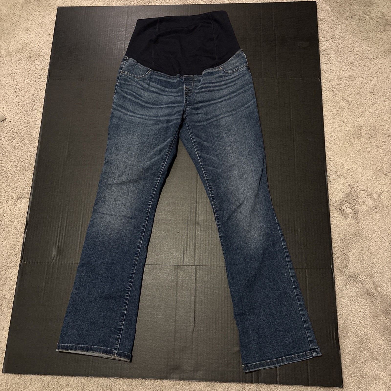 Isabel Maternity pants skinny bootcut 2/26R blue denim – NEW