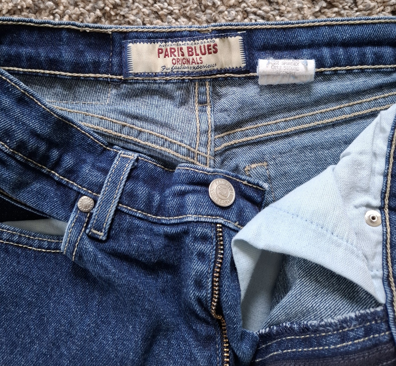 Y2k Paris Blues Medium Wash Mid Rise Bootcut Stretch 5-Pocket Jeans Juniors 3/4
