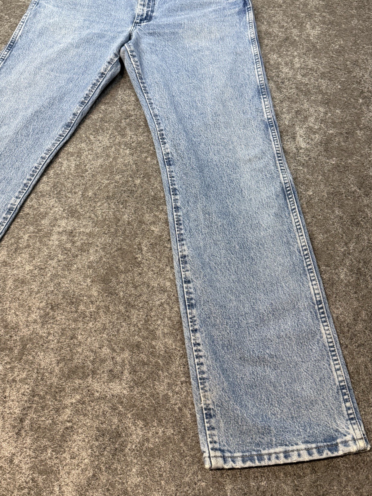 Vintage Wrangler 47 Jeans 34×36 Regular Fit Light Wash Made Mexico Y2K Denim