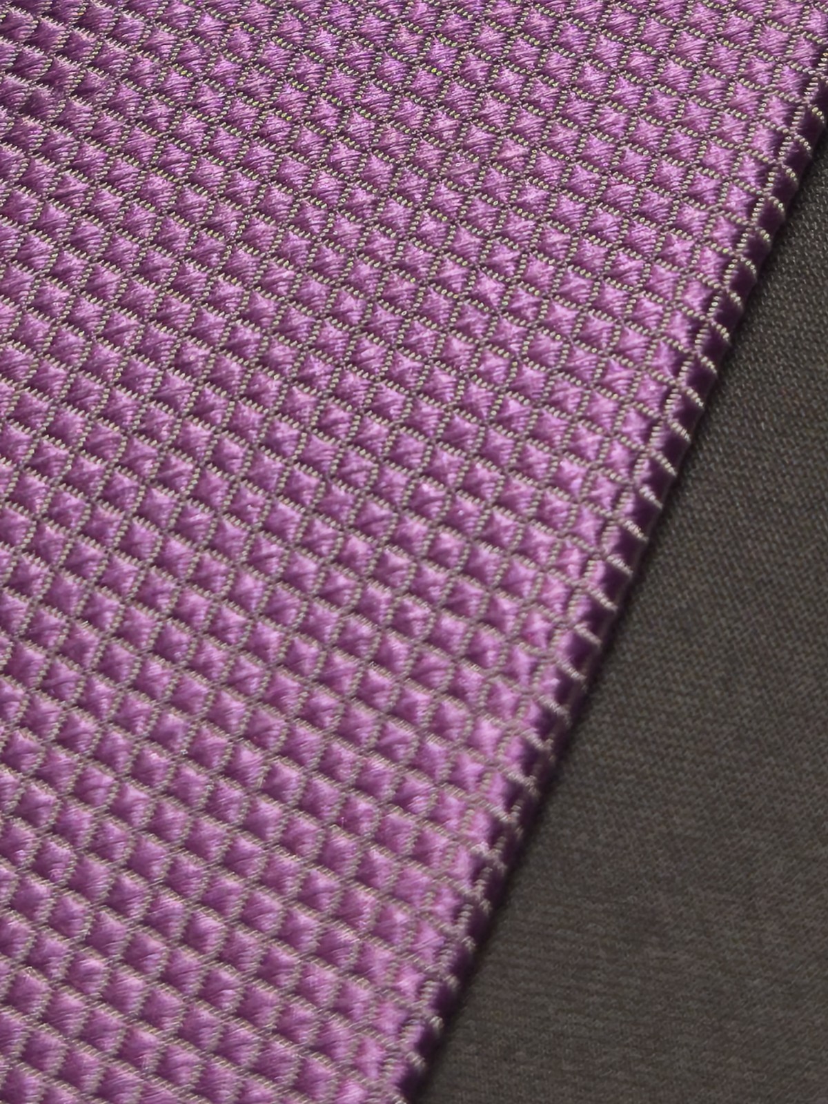 Clerici – Solid Color Lilac Silk Tie Made in Italy