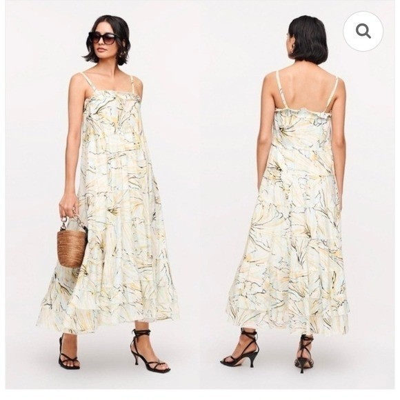 Diane Von Furstenberg Julia Soft Voile Convertible Maxi Dress Size XS