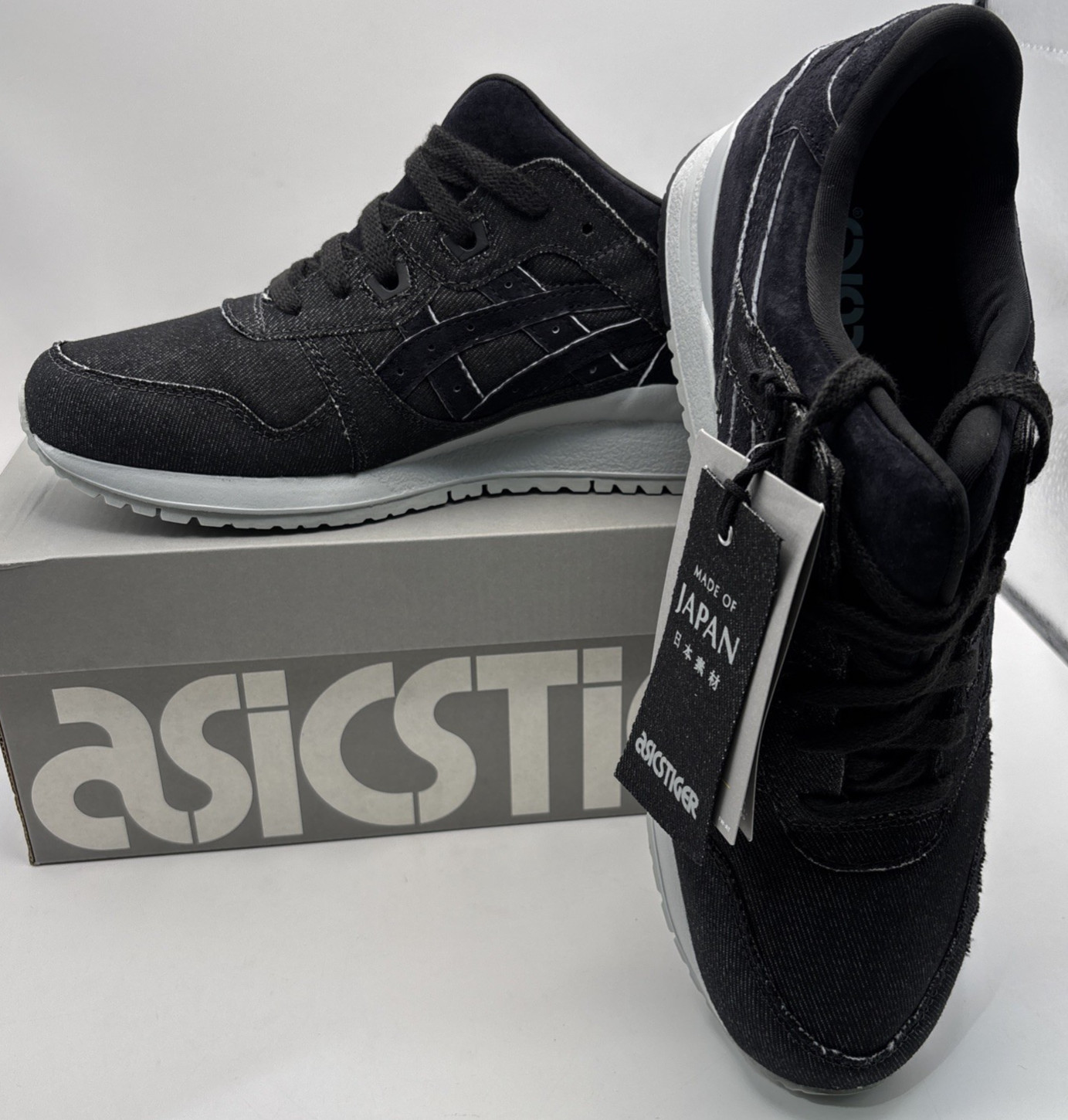 ASICS Gel-Lyte III Mid Grey/Black Low Top Lace-Up Sneakers H7ZNQ-9690 Men Size 9