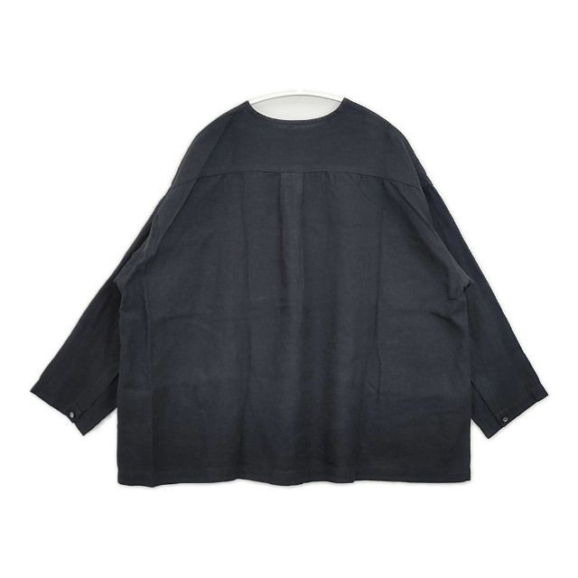 nest Robe Linen 01204-1595 Garment-dyed No color jacket black 6-0430M∞