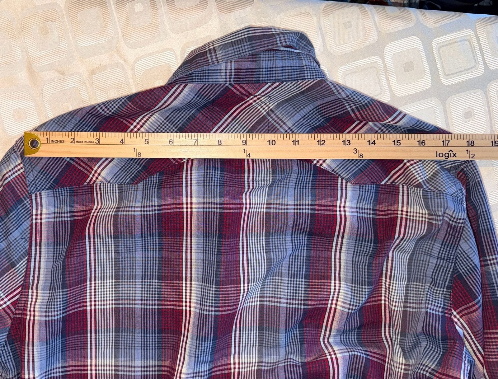 Levi’s Plaid Western Snap Front Shirt Size Large