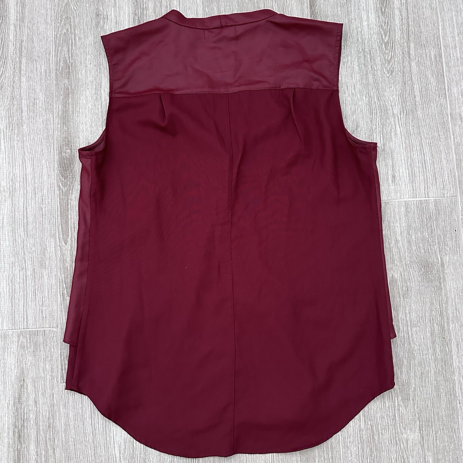 Trouvé Burgundy Sleeveless Top Size S