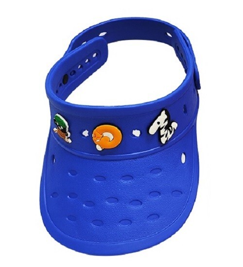 Visor Hat Fits Shoes Charms Floatable Adjustable Lightweight Durable Sun – Blue