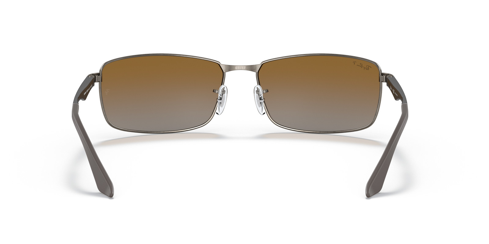 Ray-Ban Matte Gunmetal/Brown Polarized 61 mm Sunglasses RB3498 029/T5 61-17
