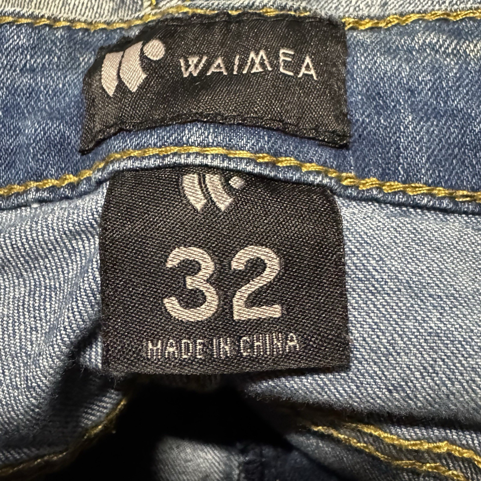Waimea Skinny Fit Distressed Jeans Men’s 32×32 Bleach Splatter Moto Denim