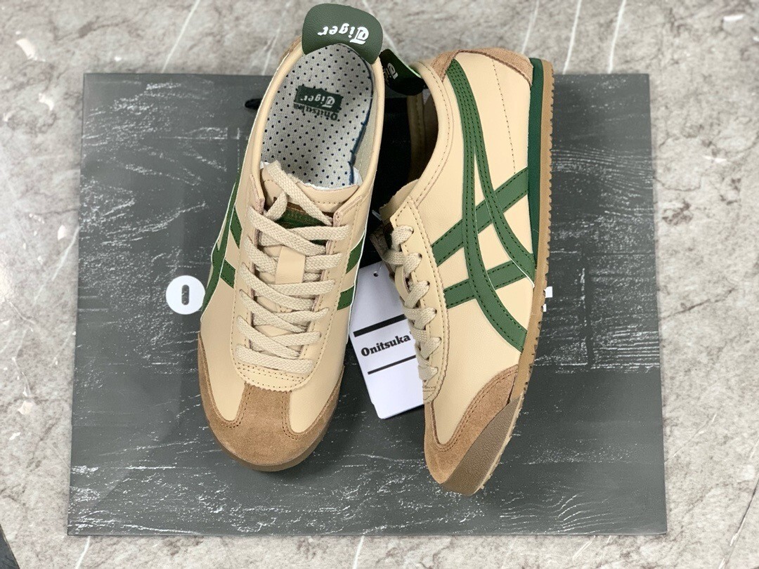 Onitsuka Tiger MEXICO 66 1183C102-250 BeigeGrass/Green Classic Unisex Sneakers