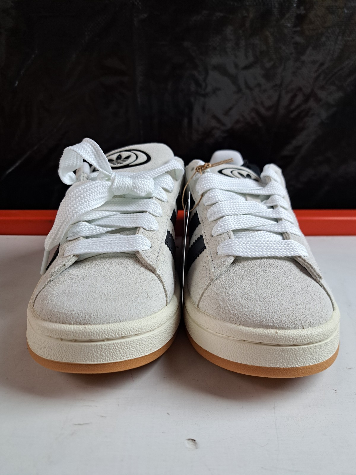 Adidas Women’s Campus 00s Sneakers – Crystal White/Core Black, Size 7.5 US