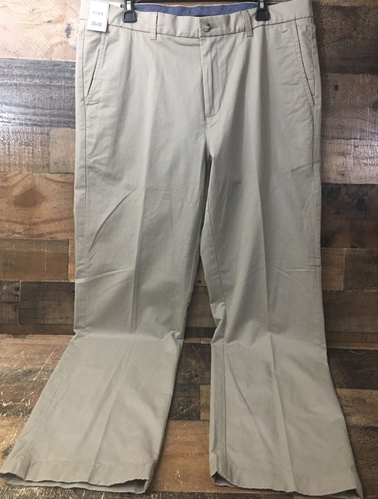 Dillard’s Rowm Pants Men 38X32 Chino Stretch Fabric 98% Cotton 2% Spandex NWT