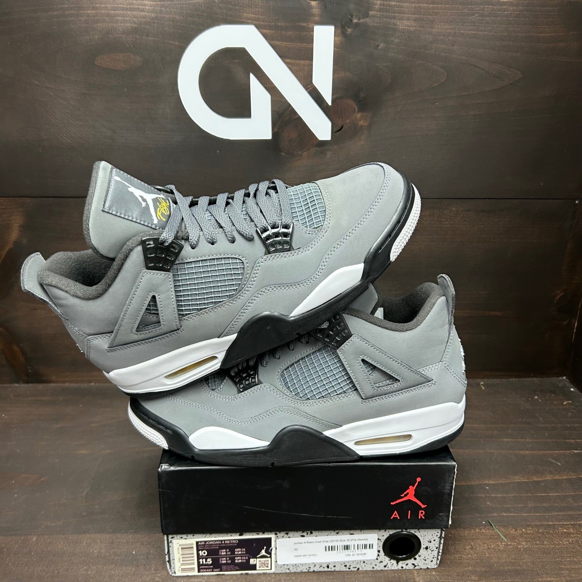 Jordan 4 Retro Cool Grey (2019) (Pre-Owned) – 308497-007-10-PO-3 – (L… Size 10