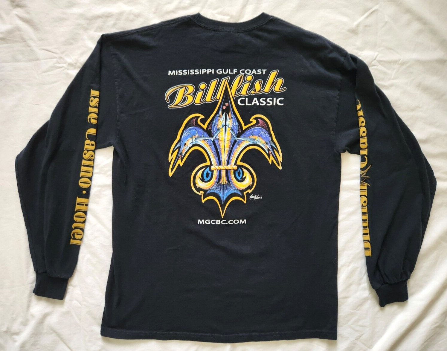 Billfish Gulf Coast Fishing T-Shirt L Artist Marty Wilson