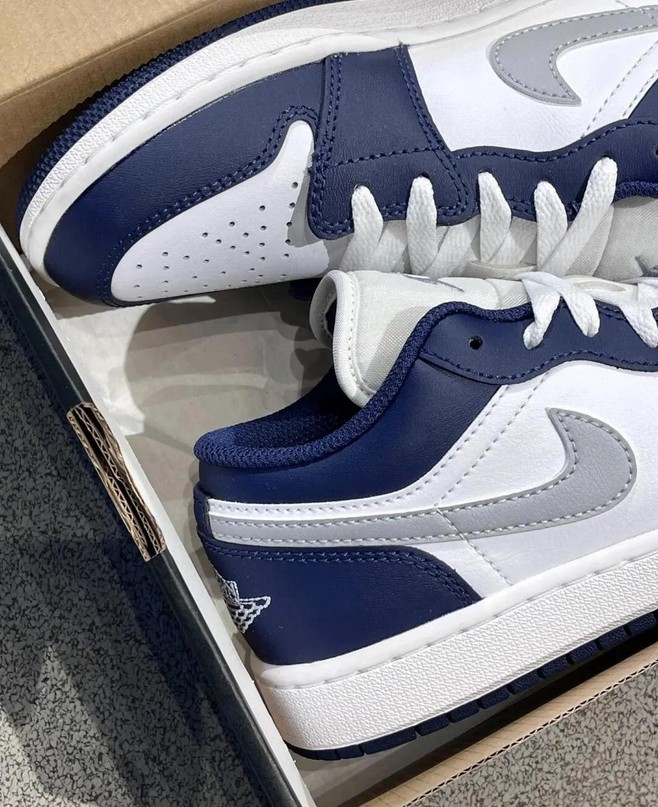 Jordan 1 Low “White Blue” Men’s Retro Sneakers AJ1 Low OG Style