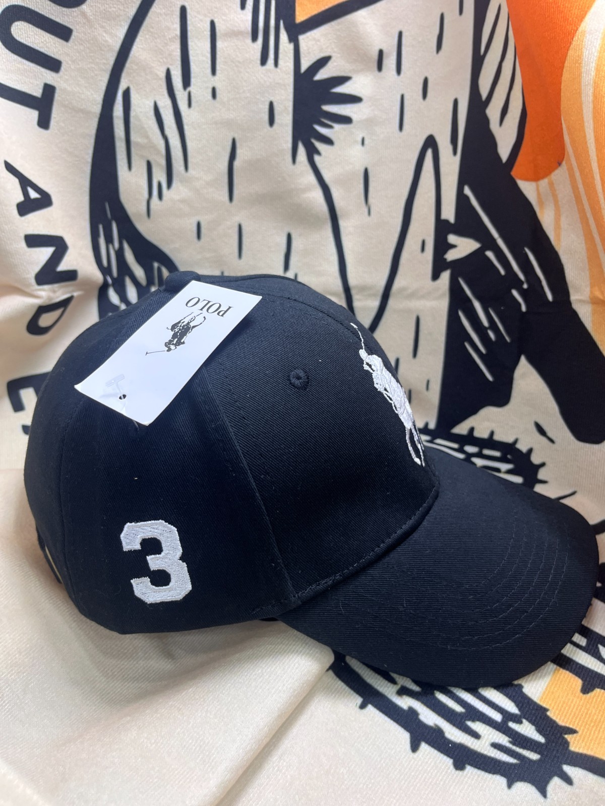 POLO #3 Men’s Casual Black Baseball cap Adjustable
