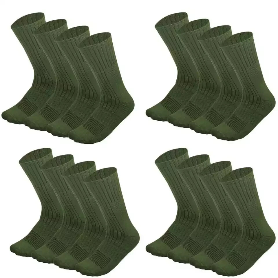 Wholesale Mens Green Army Military Socks Hiking Combat Trekking Size 10-13,13-15