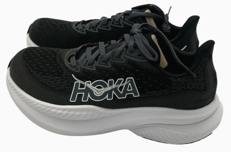 Hoka Mach 6 Women’s Size 7.5 D (Wide) Black/White Running Shoes