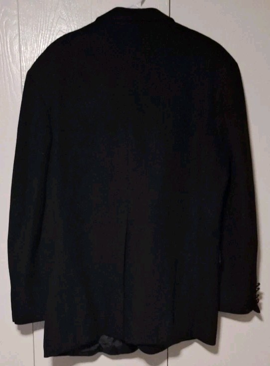 VTG Deansgate Tailors Row 100% Camel Hair Blazer Sport Coat Black L43